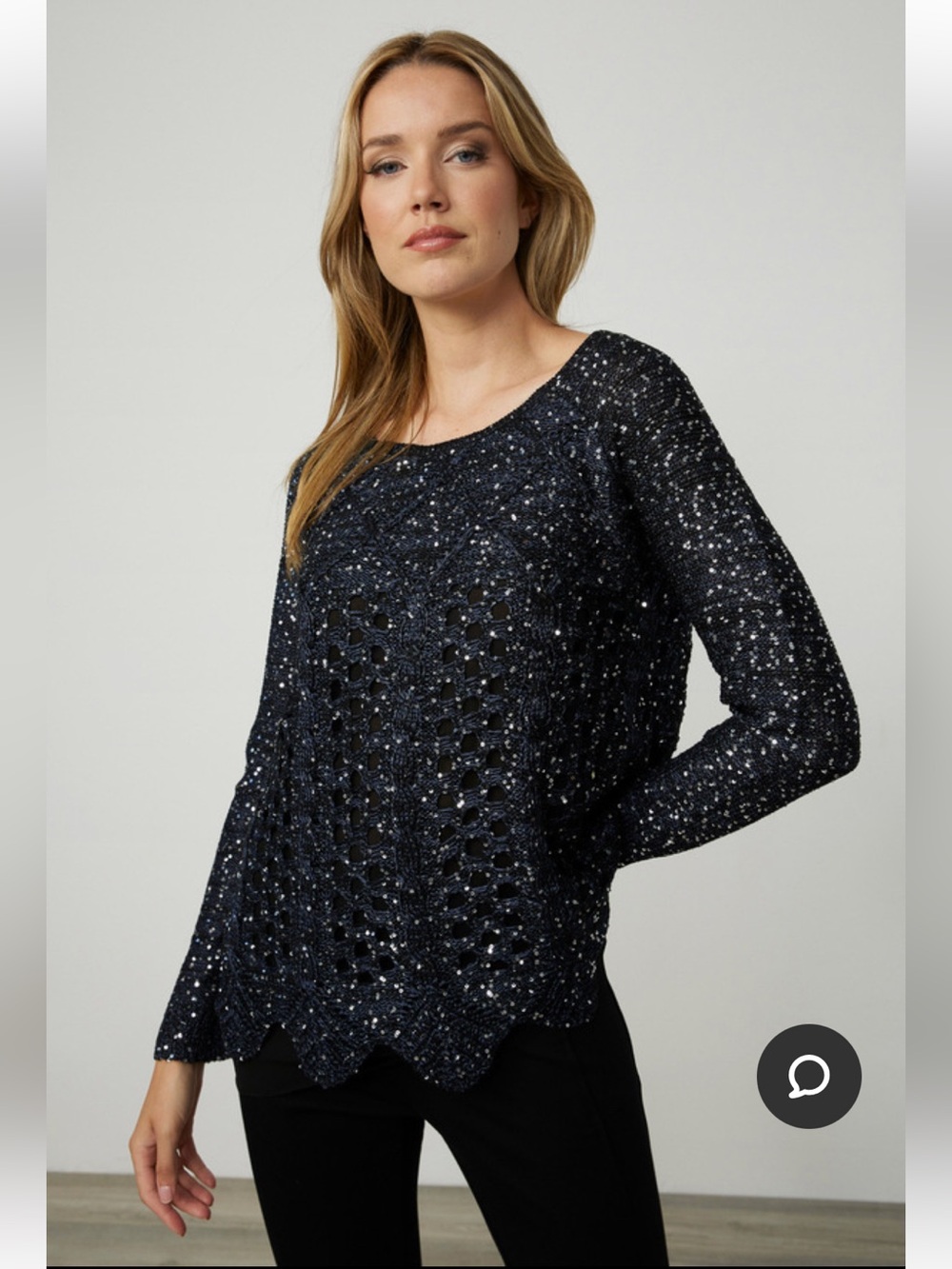 JOSEPH RIBKOFF sequined sweater